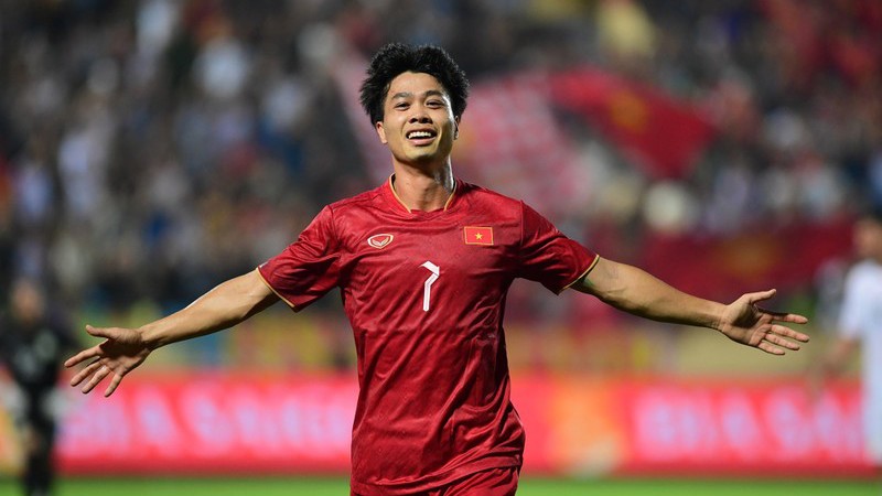 Конг Фыонг забил гол на 62-й минуте. Фото: Зыонг Тхуат