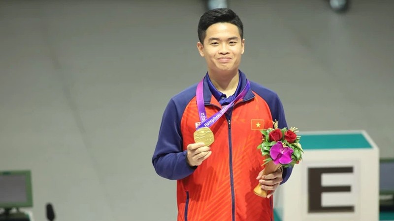 Фам Куанг Хюи принес Вьетнаму первую золотую медаль на ASIAD 19. Фото: BL