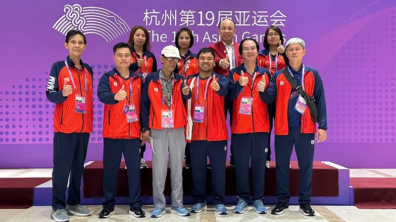 Сборная Вьетнама по сянци выиграла серебряную медаль на 19-х Азиатских играх.