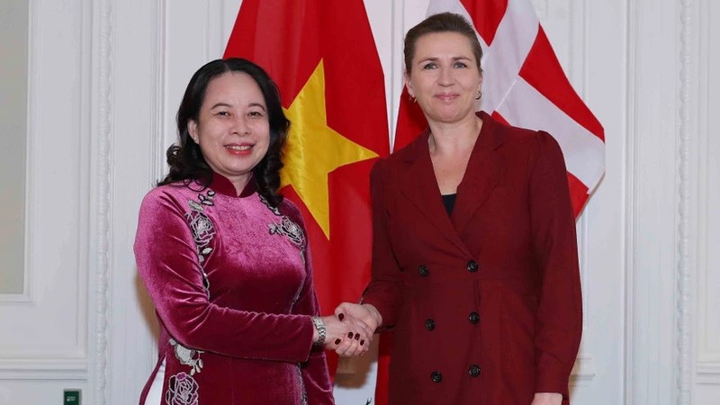 Вице-президент Вьетнама Во Тхи Ань Суан и Премьер-министр Дании Метте Фредериксен.