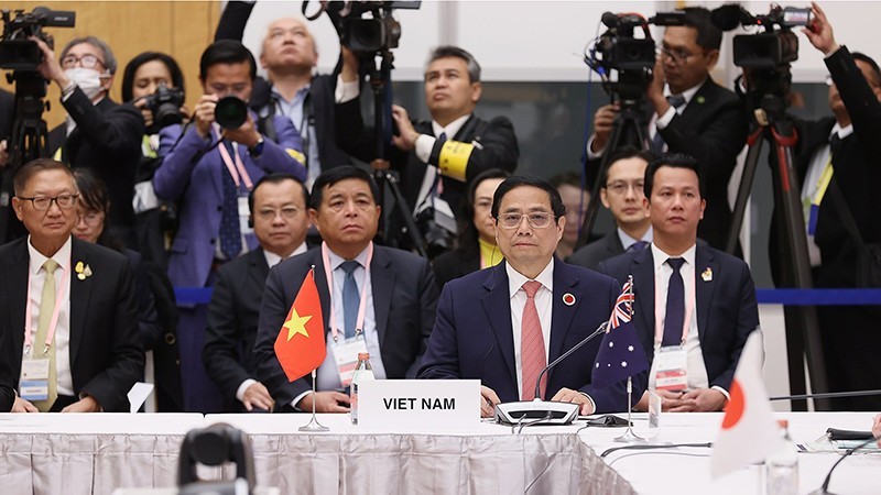 Премьер-министр Фам Минь Тьинь участвует в саммите.
