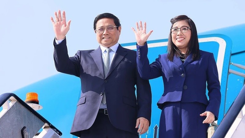 Премьер-министр Вьетнама Фам Минь Тьинь с супругой. Фото: ВИА