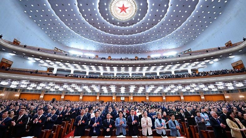 Делегаты на закрытии сессии. Фото: Синьхуа