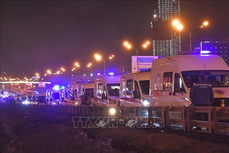 Правоохранительные органы на месте происшествия. Фото: Синьхуа/ВИА