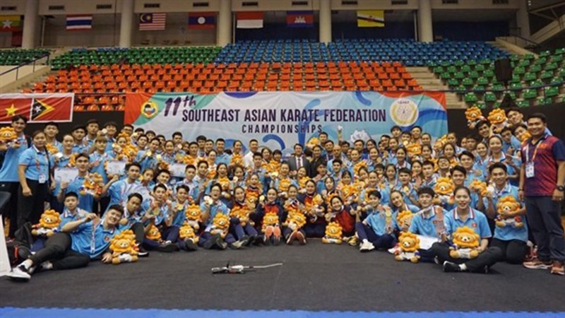 Члены сборной Вьетнама по карате. Фото: Департамент физкультуры и спорта