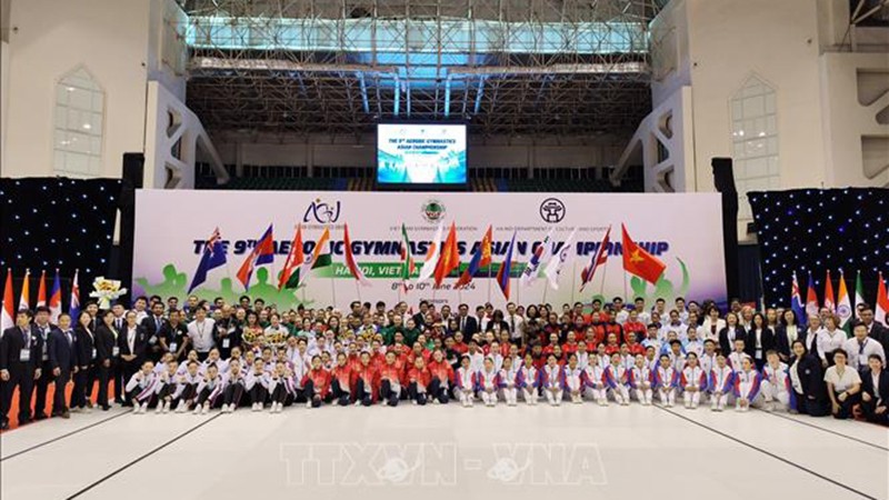 9-й Чемпионат Азии по аэробной гимнастике привлек к участию 316 спортсменов из 14 стран и территорий мира. Фото: ВИА