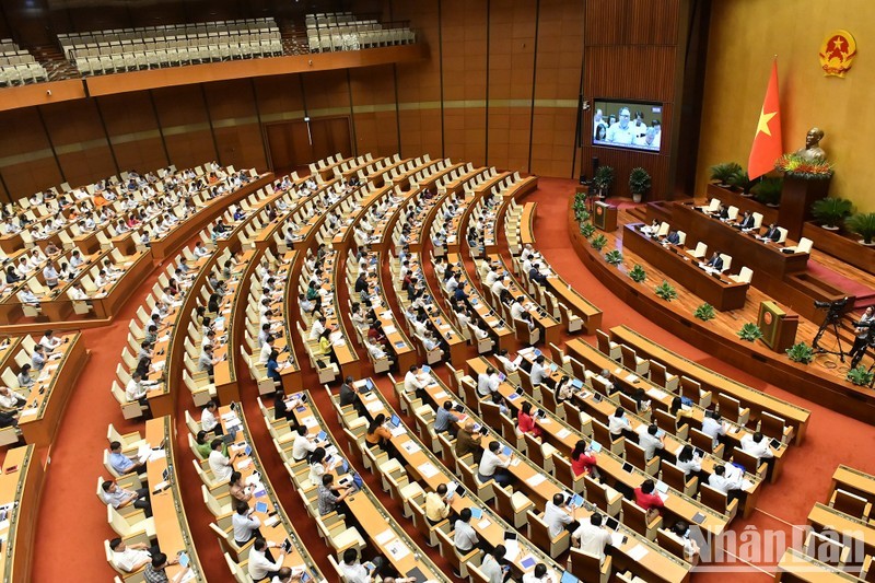Общий вид заседания 17 июня 2024 года. Фото: Данг Кхоа