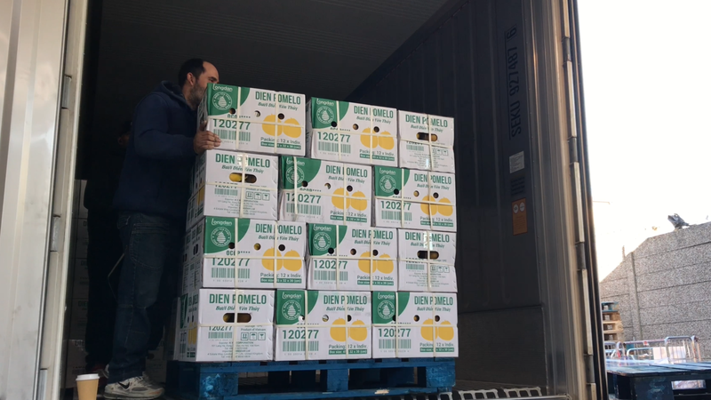 11 тонн помело впервые были импортированы по официальному каналу в Великобританию. Фото: ВИА