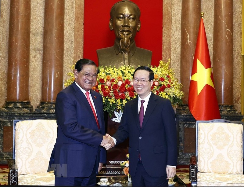 Президент Во Ван Тхыонг и Вице-премьер, Министр внутренних дел Камбоджи Сар Кхенг. Фото: ВИА