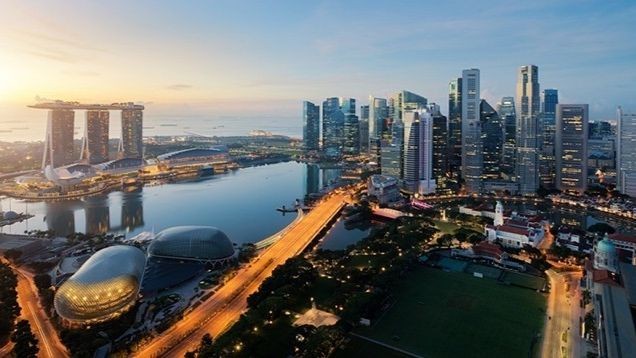 Один уголок Сингапура с высоты. Фото: Shutterstock