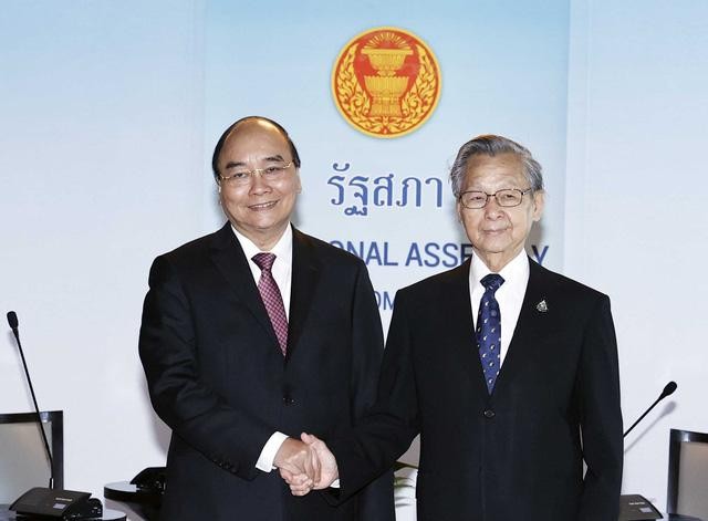 Президент Вьетнама Нгуен Суан Фук и Председатель НА Таиланда Чуан Ликпай. Фото: ВИА