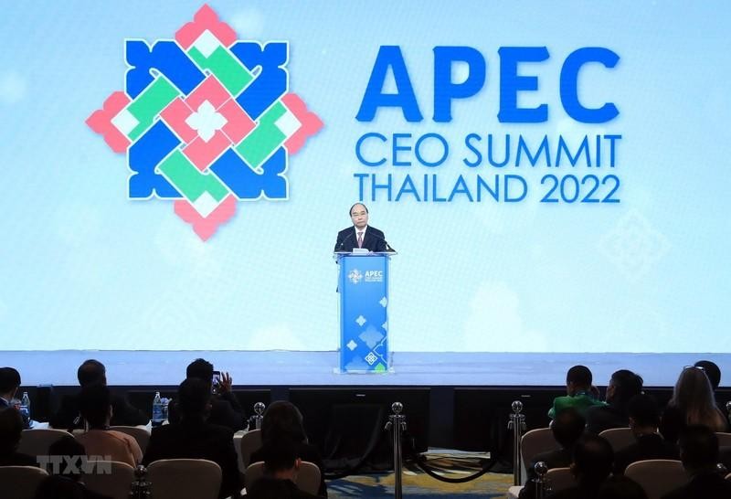 Президент Нгуен Суан Фук выступает на саммите. Фото: ВИА
