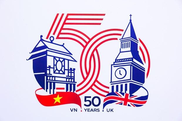 Официальный логотип, посвященный 50-й годовщине вьетнамско-британских отношений.