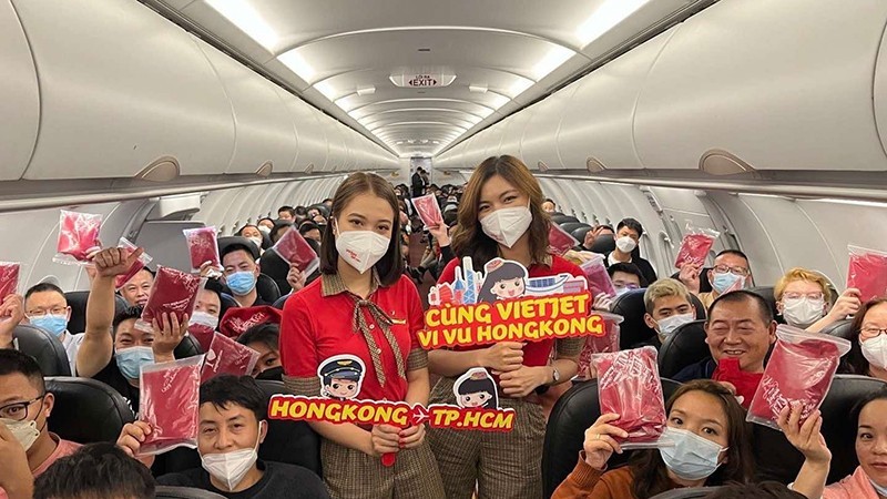 «Vietjet Air» возобновила прямые рейсы между г. Хошимином и Гонконгом (Китай)