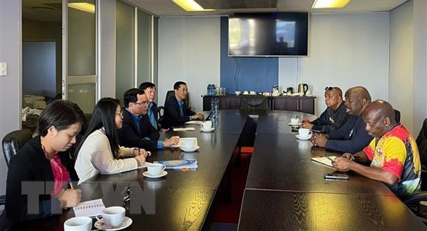 Общий вид рабочей встречи вьетнамской делегации и представителей ВФП. Фото: ВИА