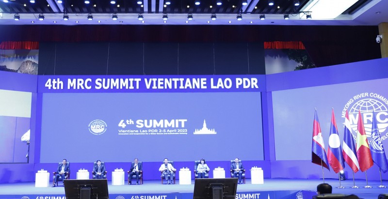 4-й саммит Комиссии по реке Меконг открылся 2 апреля во Вьентьяне. Фото: VOV