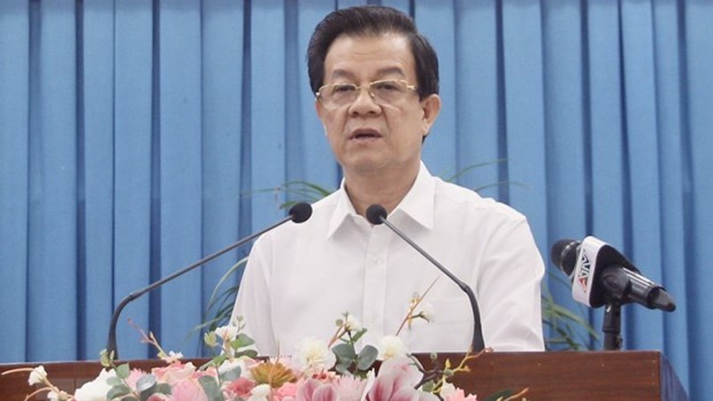 Член ЦК КПВ, Секретарь Парткома провинции Анжанг Ле Хонг Куанг. Фото: ВИА