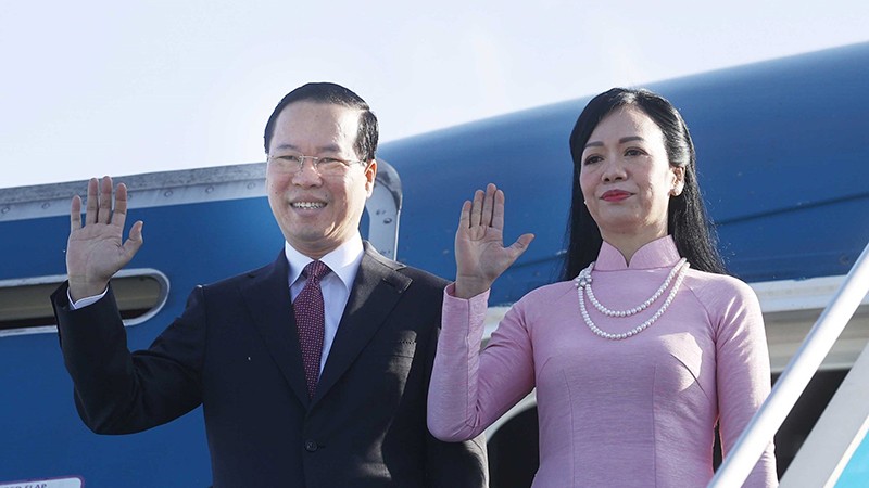 Президент Вьетнама Во Ван Тхыонг и его супруга. Фото: ВИА 