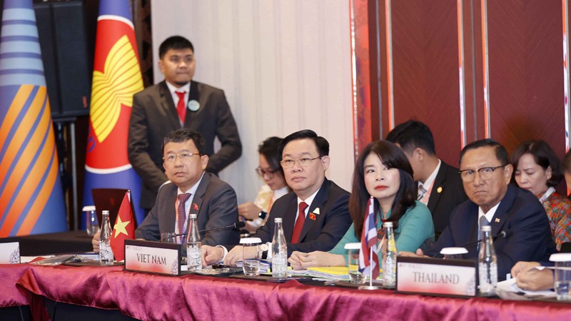 Председатель НС Выонг Динь Хюэ на заседании Исполнительного комитета АИПА. Фото: quochoi.vn