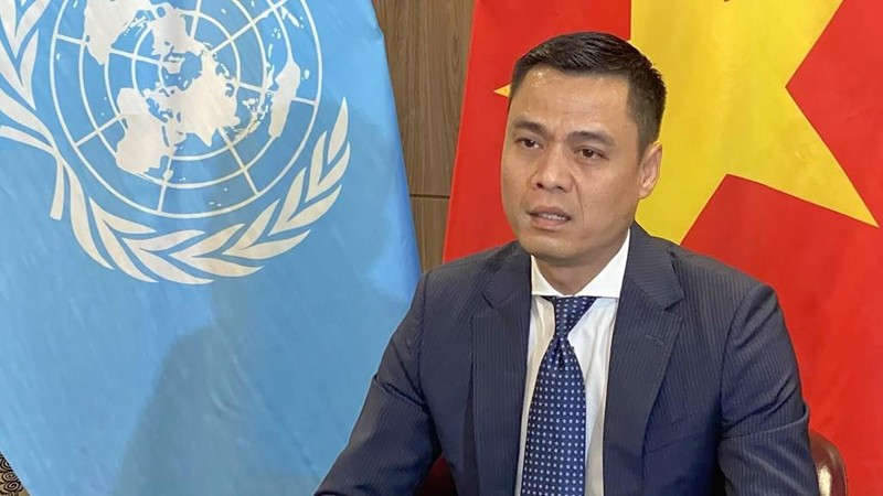 Посол Данг Хоанг Жанг, глава постоянной миссии Вьетнама при ООН. Фото: ВИА