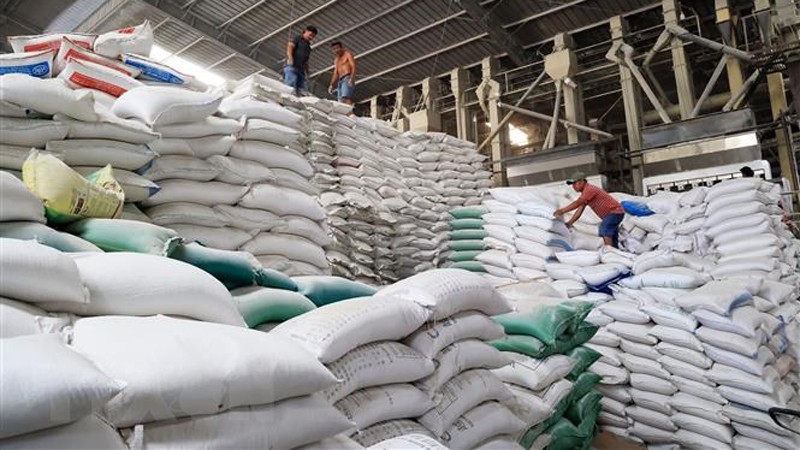 Склад риса для экспорта ООО Зыонгву (уезд Тхутхыа, провинция Лонган). Фото: ВИА