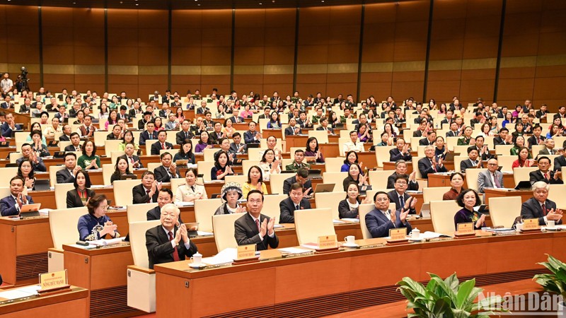 Делегаты на открытии 6-й сессии НС XV созыва. Фото: Зюи Линь