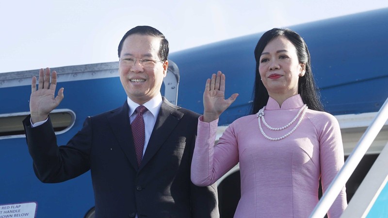 Президент Во Ван Тхыонг и его супруга. Фото: ВИА