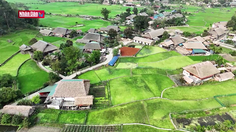 Вид на деревню общественного туризма Тхонтха с высоты. 