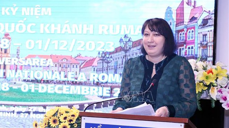Посол Румынии во Вьетнаме Кристина Ромила. Фото: ВИА