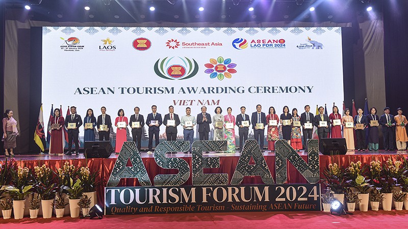 На церемонии вручения туристических наград АСЕАН-2024. 
