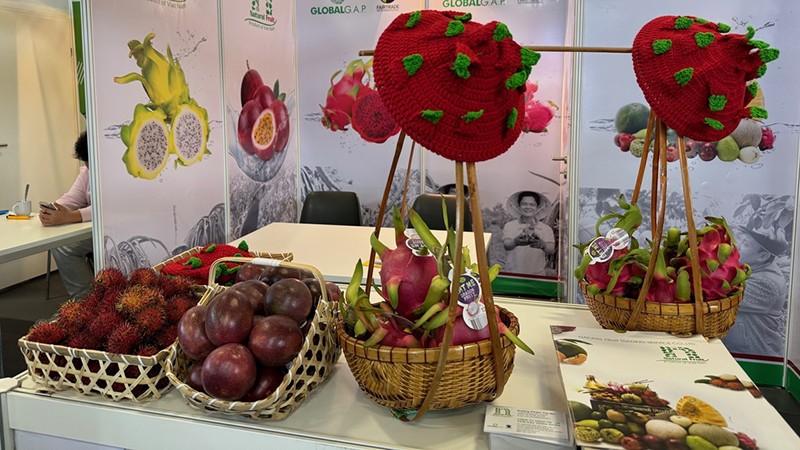 Вьетнамские фрукты представлены на выставке. Фото: ВИА