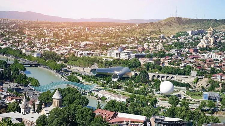 Вид на центр Тбилиси, Грузия. Фото: РИА Новости