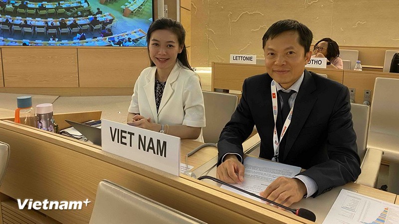 Вьетнамская делегация на 56-й сессии Совета ООН по правам человека. Фото: vietnamplus.vn