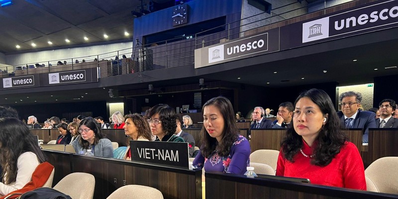 Вьетнамская делегация на сессии. Фото: МИД Вьетнама