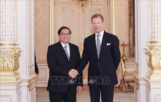 Премьер-министр Фам Минь Тьинь (слева) и Великий герцог Люксембурга Анри. Фото: ВИА