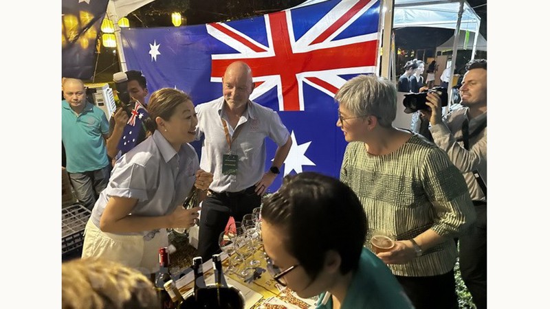 Министр иностранных дел Австралии Пенни Вонг на событии. Фото: ВИА