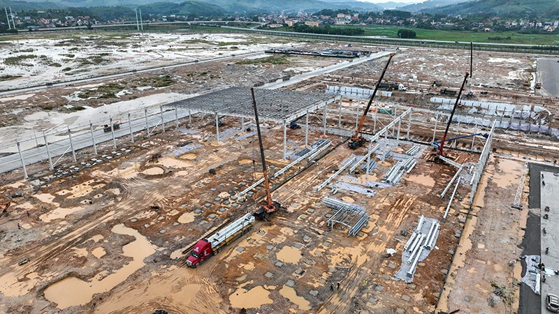 Строительство комплекса автомобильной и вспомогательной промышленности Тханьконг Вьетхынг. Фото: Ле Куанг Тхо