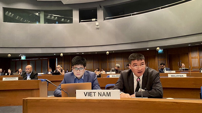 Вьетнамская делегация на форуме.