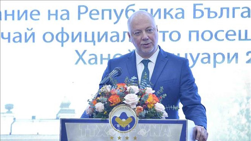 Председатель Народного собрания Болгарии Росен Димитров Желязков выступает на встрече. Фото: ВИА