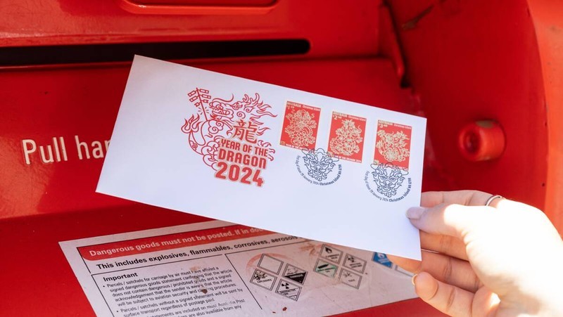 Специальный набор марок выпущен в честь Тэта Нгуен Дан 2024 года. Фото: Australia Post