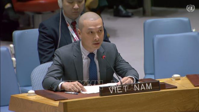 Советник-посланник Нгуен Хоанг Нгуен, замглавы постоянной миссии Вьетнама при ООН. Фото: ВИА