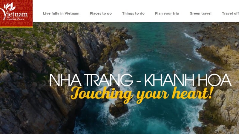 Веб-сайт vietnam.travel имеет простой и современный интерфейс.
