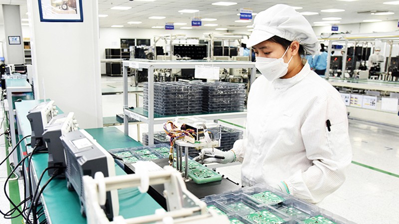 Производство электронных компонентов в компании Bumjin Electronics Vina. Фото: Хай Чан