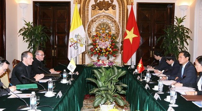 Общий вид 7-го заседания Вьетнамско-ватиканской совместной рабочей группы. Фото: VNA