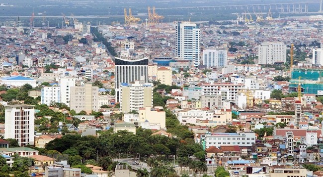 Уголок города Хайфона – вид сверху. Фото: VNA