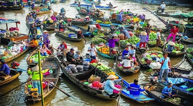 Плавучий рынок Кайранг. Фото: thoidai.com.vn