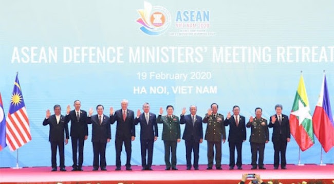 Главы военных делегаций стран АСЕАН. Фото: VNA