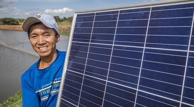 Аквакультура в сочетании с солнечной электроэнергией во Вьетнаме