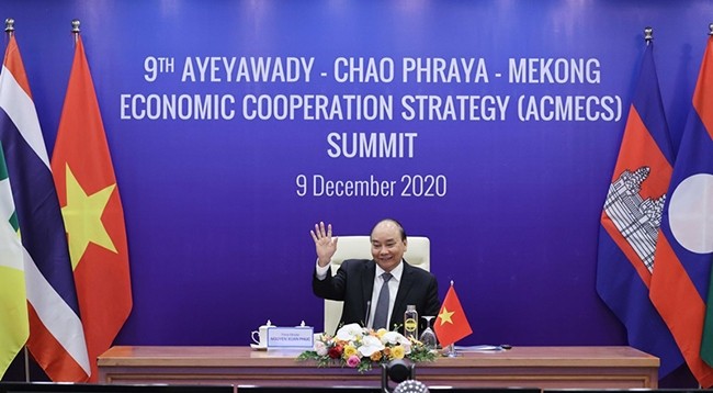 Премьер-министр Нгуен Суан Фук на ACMECS 9. Фото: МИД Вьетнама
