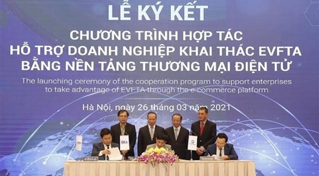 Церемония подписания соглашения о сотрудничестве. Фото: VNA